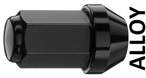 NUT CLOSED 60º CH17 12X1.50 X40 BLK ALLOY
