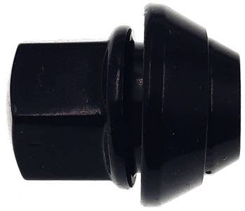 NUT CLOSED 60º CH19 12X1.50 2-PCE BLK (ZI-NI)